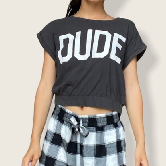 Garage Tops - Garage 'Dude' Graphic Crop Top